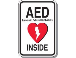 AED INSIDE SIGN