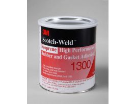 3M™ Neoprene High Performance Rubber and Gasket Adhesive 1300, Yellow, 1 Gallon, 4 Drum/Case