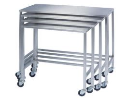 TABLE SS W/SHLF 24WX36LX34H IN