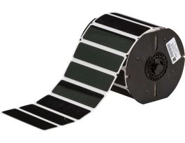 B30 Series Raised Profile Rectangular Labels 1 in H x 4 in W Black 300/RL