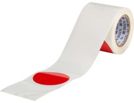 ToughStripe® Floor Marking Tape Dots -  Polyester, Solid Color, Red, 3.5" x 100'