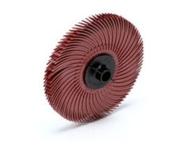 Scotch-Brite™ Radial Bristle Disc, 3 in x 3/8 in 220, 40/Carton, 80 ea/Case