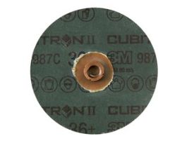 3M™ Cubitron™ II Roloc™ Fibre Disc 987C, 36+, TS, 4 in, Die RS400BB, 25/Carton, 100 ea/Case