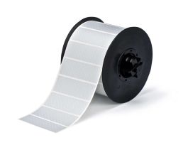 B30 Series Metallized Polyester Labels 1 in H x 3 in W Silver 1225/RL