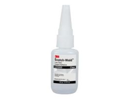3M™ Scotch-Weld™ Low Odor Instant Adhesive LO1000, Clear, 20 Gram Bottle, 10/case