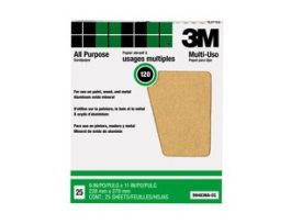 3M™ Pro-Pak™ Aluminum Oxide Sheets for Paint and Rust Removal, 9 in x 11 in, 120 grit, 10 packs/cap case, Open Stock