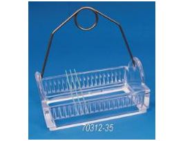 16/32 SLIDE GLASS RACK WITH HA