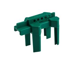 Small Ball Valve Lockout Device, Green Pipe Diameter Range: 1/2 to 2-1/2 in