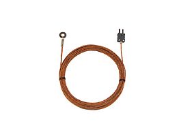 Type-J Bolt-On Probe 0.62" OD Mini-Connector, Grounded 25ft Strt Fiberglass Cable