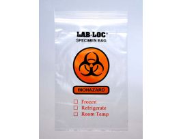 BAG SPECIMEN 6X6 CLR BIO ZIP 3 WALL