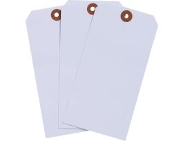Blank Write-On Tags, 5.25" H x 2.625" W, Cardstock, White 1000/PK