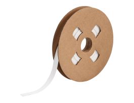 3" Core PermaSleeve HX Heat Shrink Wire Marking Sleeves, 0.375" Dia x 75' L, White