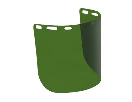Green IR 3.0 Shade Molded Polycarbonate Visor, Cylindrical, Univ Fit, .078"x8"x15"