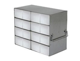 Upright Freezer Rack for 50-Cell 0.5 mL Microtube Boxes, 2 x 4 x 2 Array
