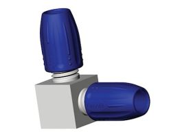 Standard Connector for 1 to 4 mm OD Tubing, 2-way, elbow; 1/ea