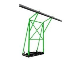 3M™ DBI-SALA® Flexiguard™ Counterweight Rail Fixed Height Anchor System with Concrete 8517761, 2 User, 22 ft High, 32 ft Wide