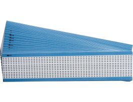 Numerical Wire Markers Permanent Adhesive Vinyl 0.5 in H Legend: 16, 3750 Total