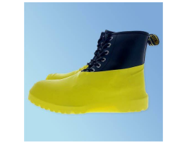 Keystone Safety BC-RBR-100PR - Heavy-Duty Latex Boot/Shoe Cover - Cleanroom Class 6 - Large - Yellow - 200/Case