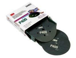3M™ Hookit™ Flexible Abrasive Disc 270J, 34402, 6 in 7H, Dust Free, P320, 25 discs per carton, 5 cartons per case