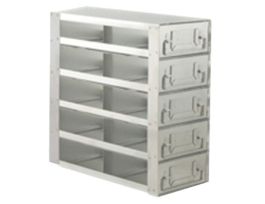Upright Freezer Drawer Rack for Standard 2" Boxes, 2 x 5 Array