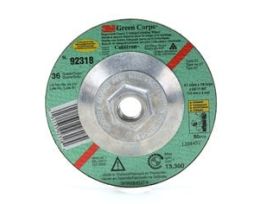 3M™ Green Corps™ Cutting/Grinding Wheel, T27, 36, 4-1/2 in x 1/8 in x 5/8 in-11 Internal, 10/Carton, 40 ea/Case