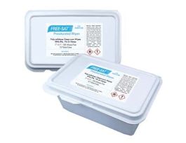 Cleanroom wipes, pre-saturated nonwoven poly-cellulose, 99% isopropyl alcohol/1% deionized water, 7" x 7", 1200/CS