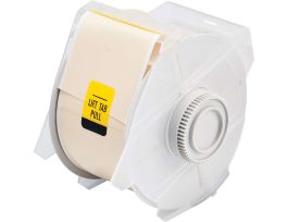 GlobalMark Series Low Halide Polyester Labels, 2.25" W x 100' L, Each, Tan