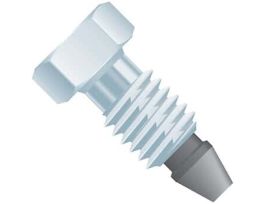 VHP Reusable Fitting, SS/PK, 1/16" OD Tubing, 10-32 Coned, 1/4" Hex; 1/EA