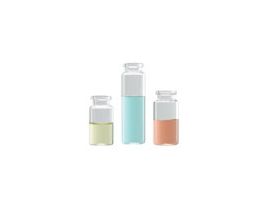 Headspace Vials, Clear Type I Glass w/o Seals, 10 mL; 100/Cs