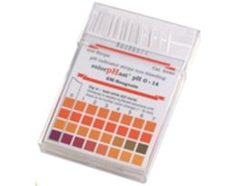 PH Paper Test Strips, 0 to 14 PH Range; 100 Strips/Pk