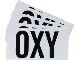 OXY Labels, 3" H x 6" W x 0.004" D