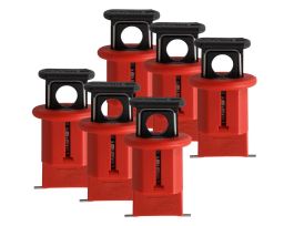 Miniature Circuit Breaker Lockout Device, Pin-Out Wide (POW), 6/Pack