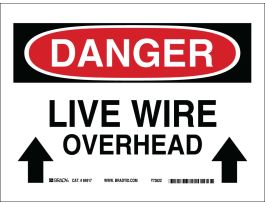 CAUTION Hot Surface. Do Not Touch. Sign, 7" H x 10" W x 0.035" D, Aluminum, Black/Red on Yellow