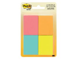 Post-it® Notes 653-4AF, 1 3/8 in x 1 7/8 in (34.9 mm x 47.6 mm), Poptimistic Collection