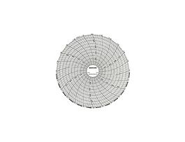 Chart Paper for 6" Circular Recorder; 24 hour, 0 to 500F/C