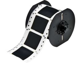 B33 Series PermaSleeve High Temp PVDF Wire Marking Sleeves, 1" Dia x 2" W, Roll of 250, Black