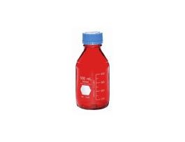 Media Bottle, Amber, Graduated, 500 mL, 1/ea