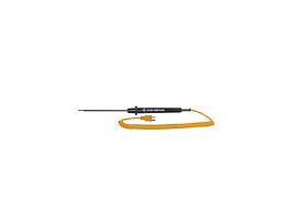 Type-K, Standard Probe, Mini-Connector, 5" L, .093 Dia Tip, Grounded , 5ft Coil Cord
