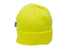 CAP HI-VIS INSULATED KNIT ACRYLIC YELLOW