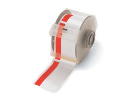 All Weather Permanent Adhesive Vinyl Label Tape for GlobalMark Printer - 2.25" Danger Header Stripe