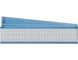 Numerical Wire Markers Permanent Adhesive Vinyl 0.5 in H Legend: 19, 3750 Total