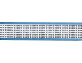 Numerical Wire Markers Perm Adhesive Vinyl 0.75in H Legend: 103, 1250 Total