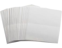 Overlaminate Label, 4.5" H x 4.5" W, Pack of 100