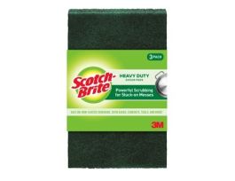Scotch-Brite® Heavy Duty Scour Pad 223-7, 6.0 in x 3.8 in, 3 pk, 7/cs