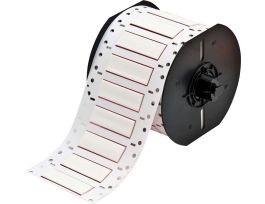 B33 Series PermaSleeve HX Heat Shrink Wire Marking Sleeves, 0.375" Dia x 2" W, White, Roll of 250