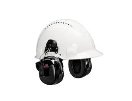 3M™ Peltor™ WorkTunes™ Pro AM/FM Radio Headset, Black, Hard Hat Attached