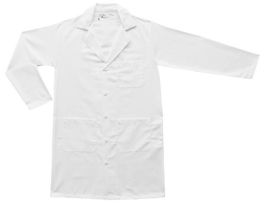 LAB COAT WHITE BUTTON MENS 3XL EA1