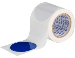 ToughStripe® Floor Marking Tape Dots -  Polyester, Solid Color, Blue, 3.5" x 100'