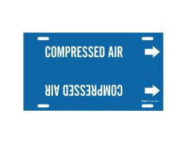 COMPRESSED AIR Pipe Marker, 24" W, Fits Pipes 8" Dia. Thru 9.875" Dia.