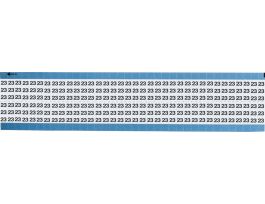 Numerical Wire Markers Permanent Adhesive Vinyl 0.75 in H Legend: 23, 1800 Total